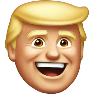 Trump laught emoji