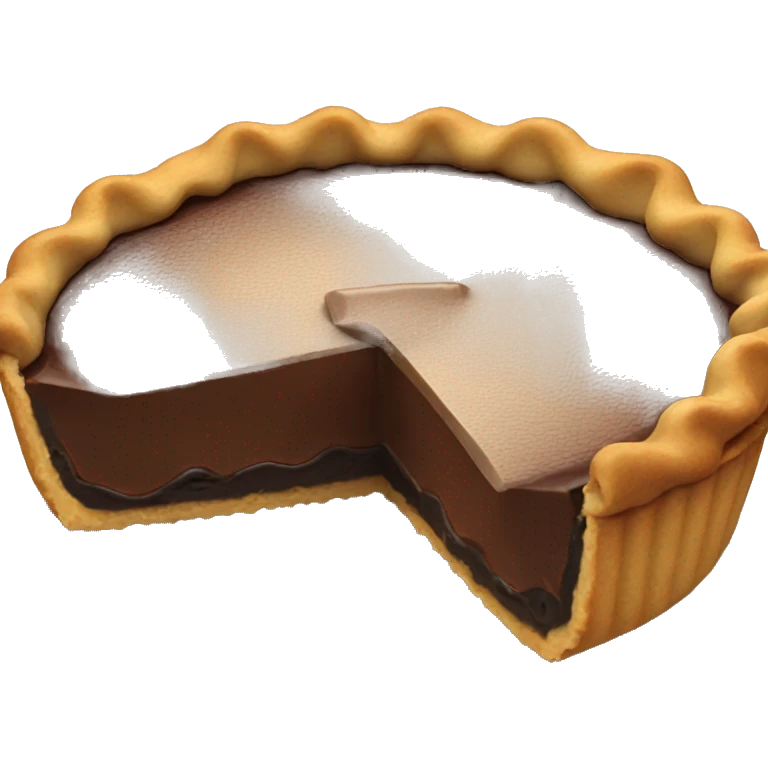 Chocolate pie emoji