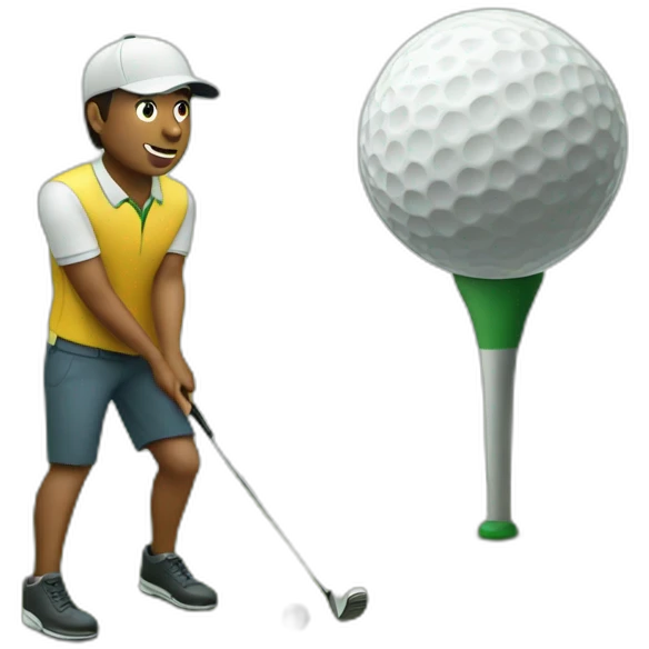 me playing golf emoji