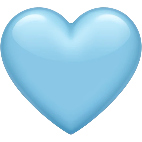 light-blue heart  emoji