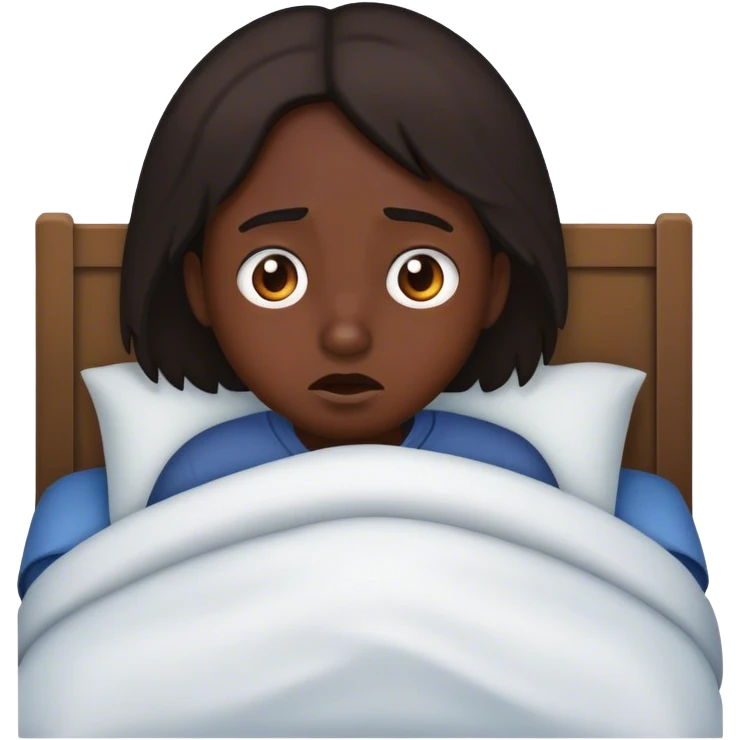 Einen Menschen vor dem man in der Nacht Angst hat wegen der Hautfarbe emoji