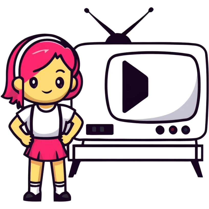 TV Girl band logo with vintage vibes emoji