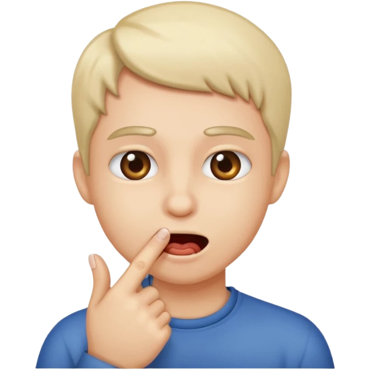 Finger biting  emoji