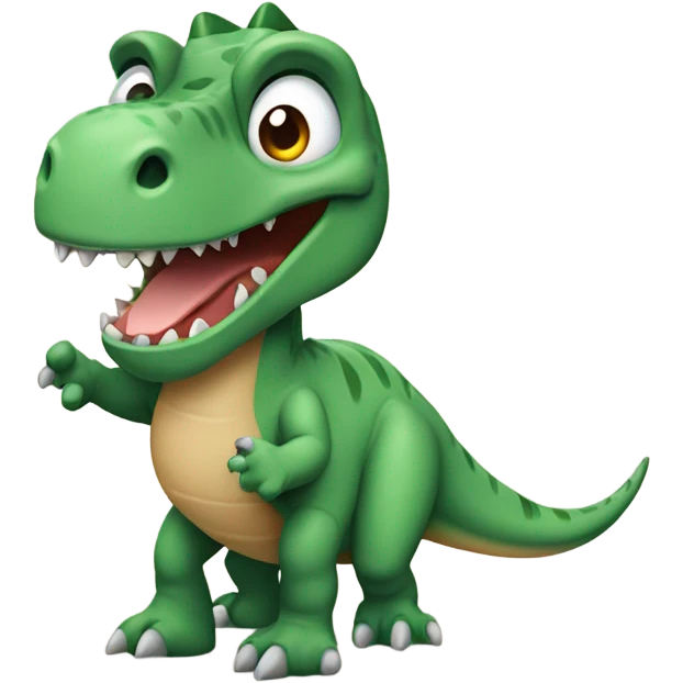 Un dinosaurio con un iPad  emoji