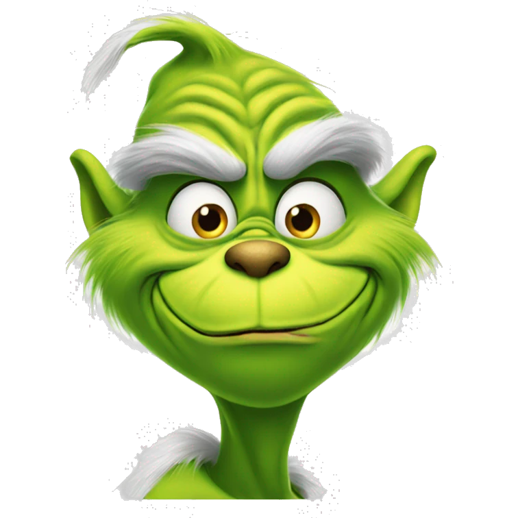 The grinch like the cartoon character  emoji