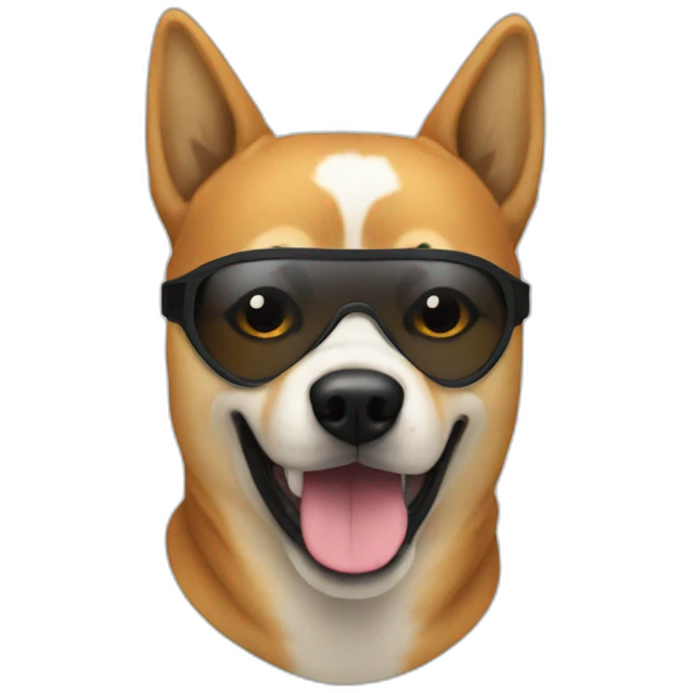 dog ski mask emoji