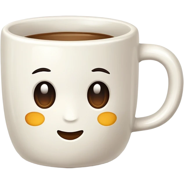 vintage white mug emoji