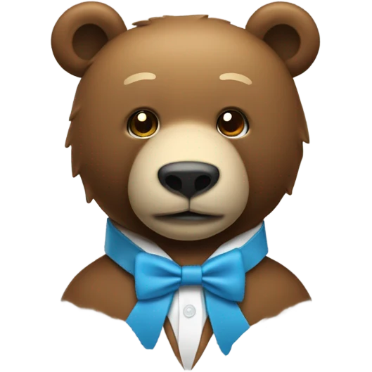 Un oso con corbata emoji