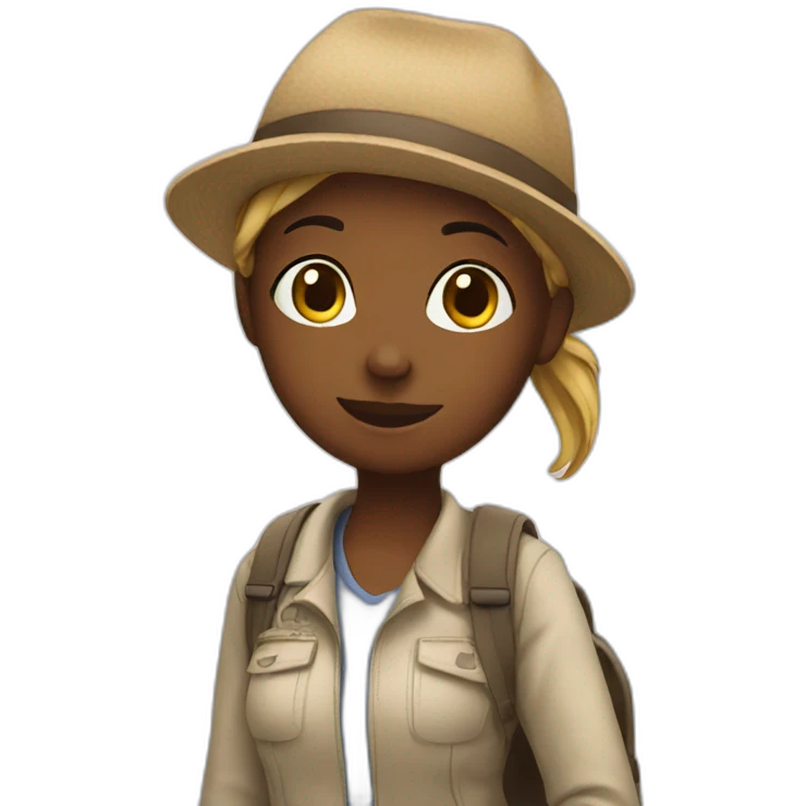 Girl travelling emoji