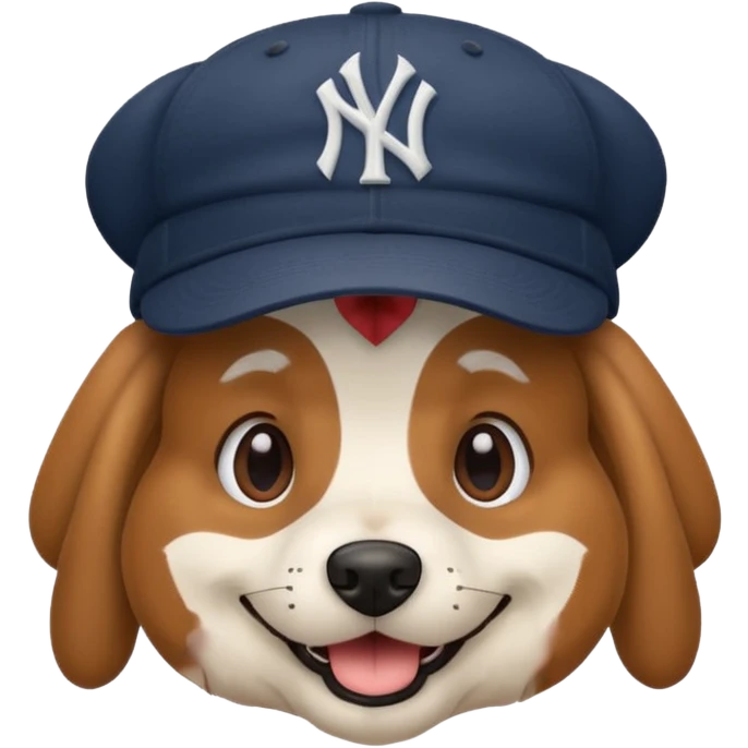 dog with yankee hat emoji