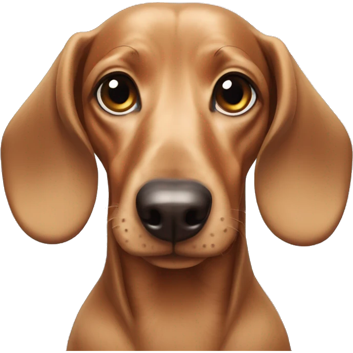 Blue eyed dachshund emoji