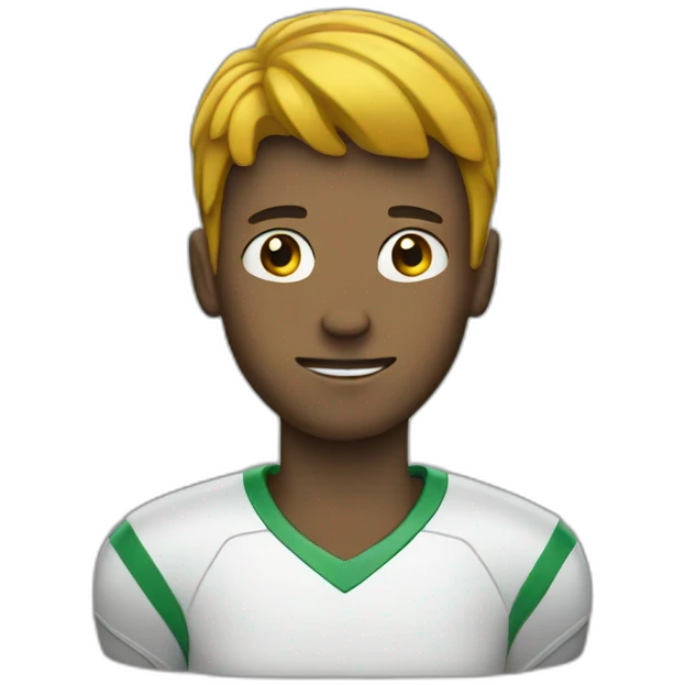 guy with football head emoji