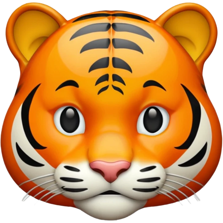 Tiger emoji, 4 legs, 3D emoji style emoji
