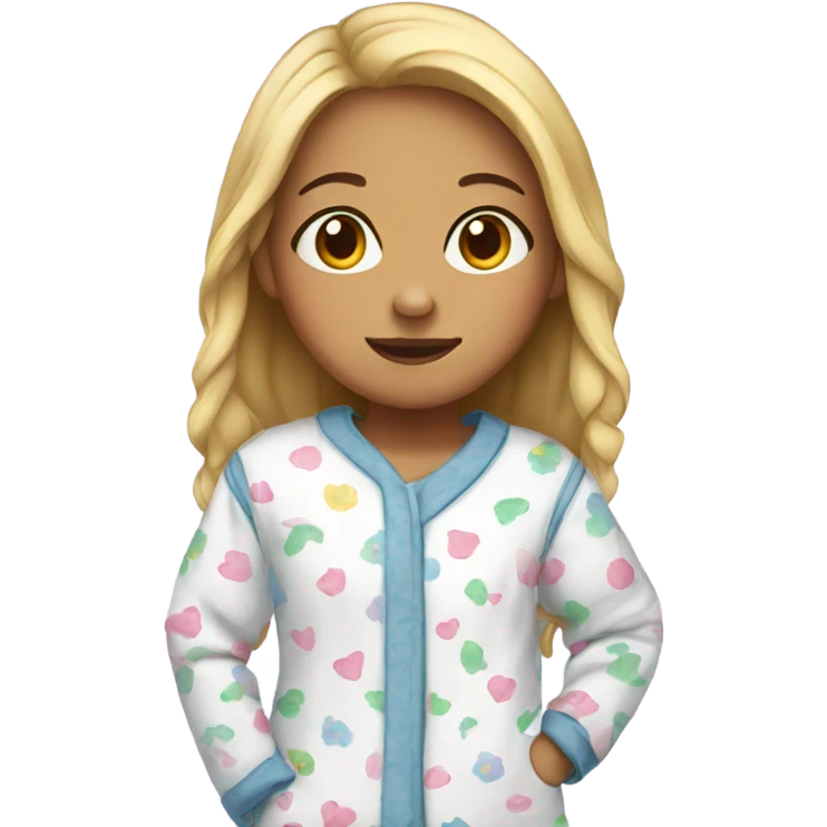 girl in pajamas  emoji