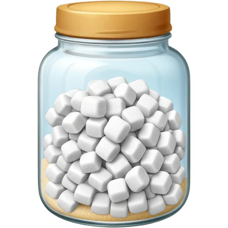 Jar of white sugar emoji