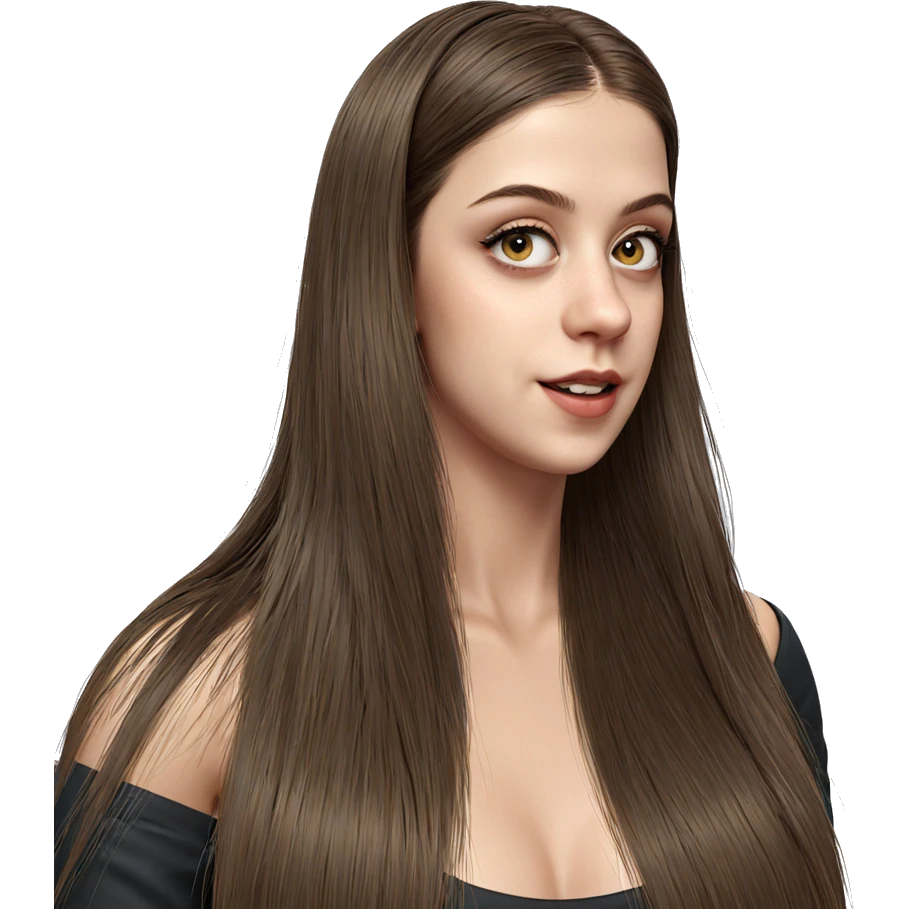 realistic portrait of girl emoji