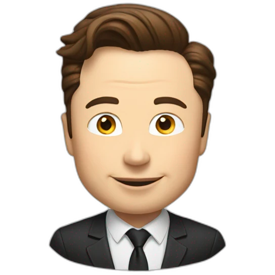 Elon Musk qui fait un doigt d’honneur  emoji