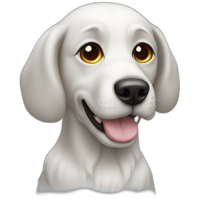 Dog with ghost emoji
