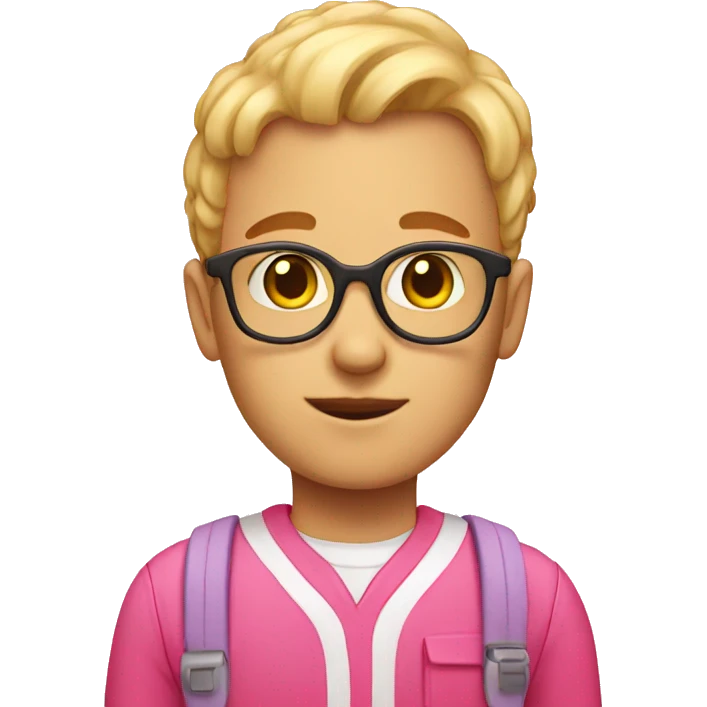 Pink school emoji