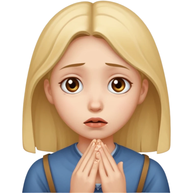 Girl begging emoji