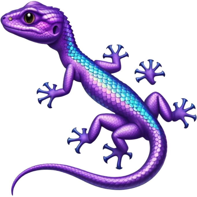 glitter purple lizard emoji