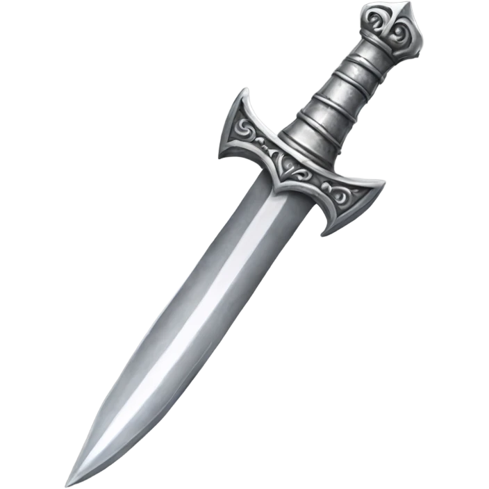 silver gothic dagger emoji