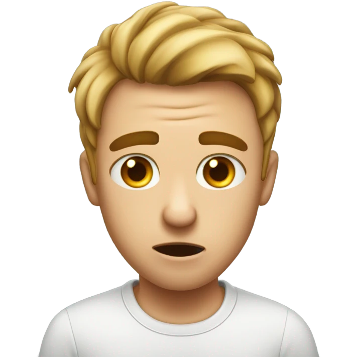 rolling eyes while blushing emoji