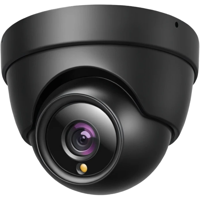 Dome cctv camera in black  emoji