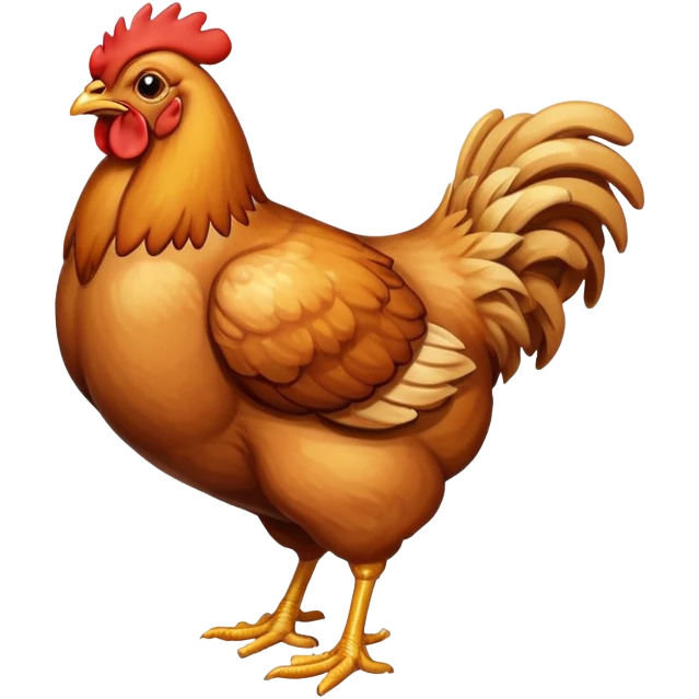 An chicken eating chicken  emoji