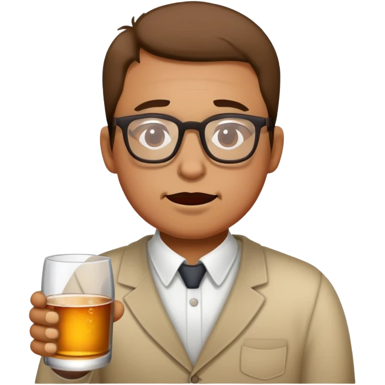 Drunk with glasses emoji