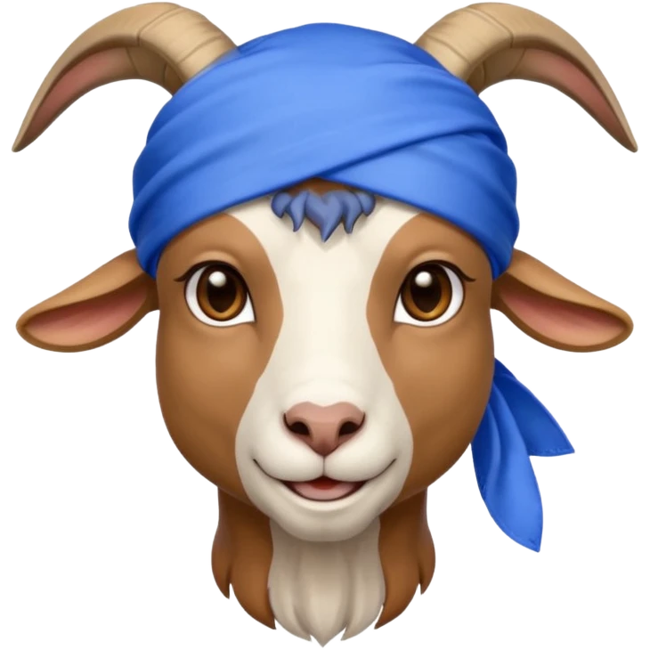 Goat with a du rag  emoji