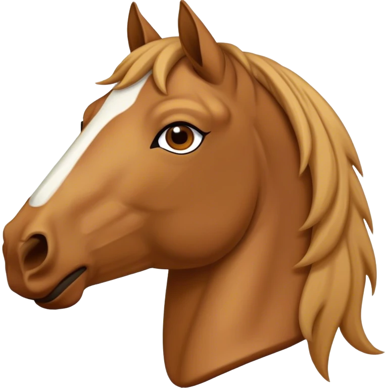 Horse head with a human body emoji