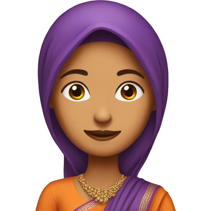 Lady wearing punjabi suit emoji