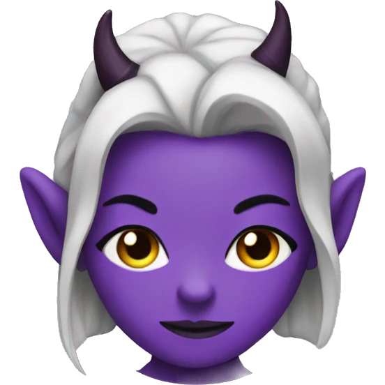 Purple devil girl emoji