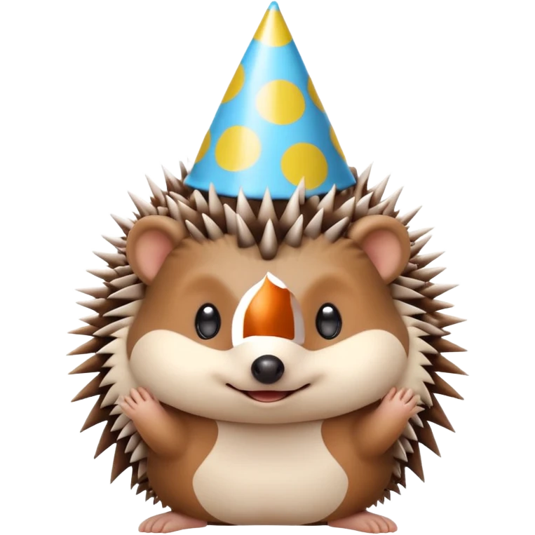 Hedgehog birthday emoji