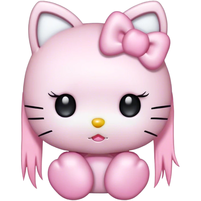 kawaii pastel goth hello kitty emoji