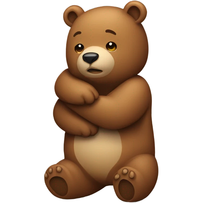 bear hugging bear emoji emoji