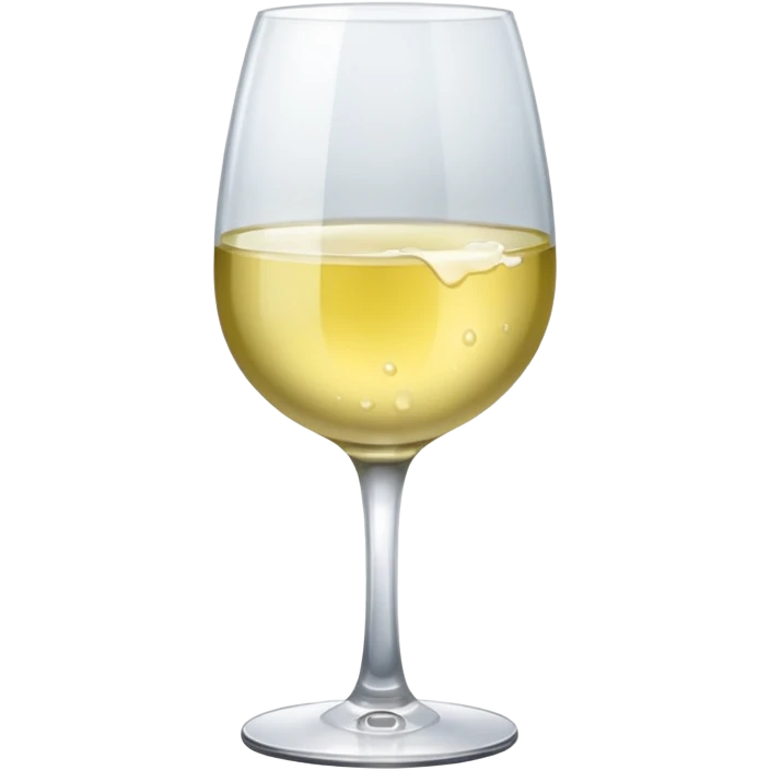 a glass of white wine emoji