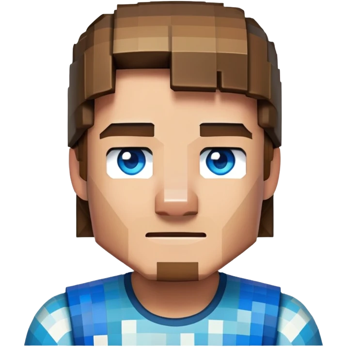 Minecraft Steve character emoji