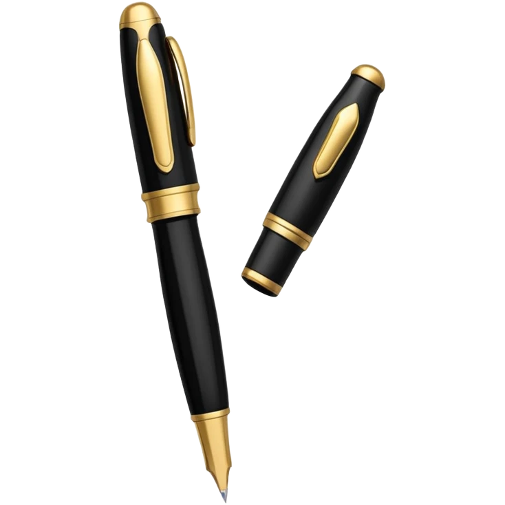 Fountain pen with gold nib

 emoji
