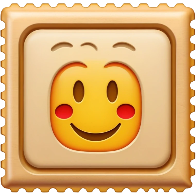 A singular Stamp is a small piece of paper or adhesive material used as evidence of payment for postage, often decorative emoji
