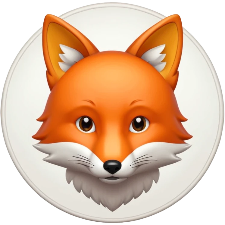 fox print circle emoji