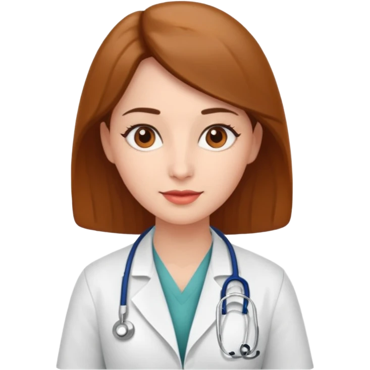 doctor woamn,brow eyes, cardiologist, classic emoji