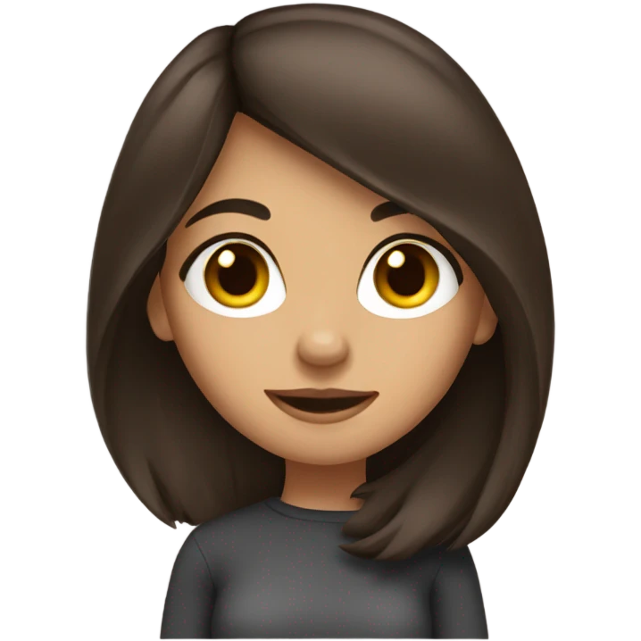 Brunette girl emoji