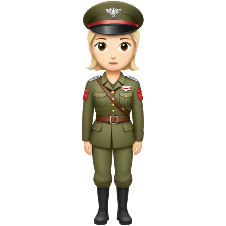 Denmark woman soldier full-leght emoji