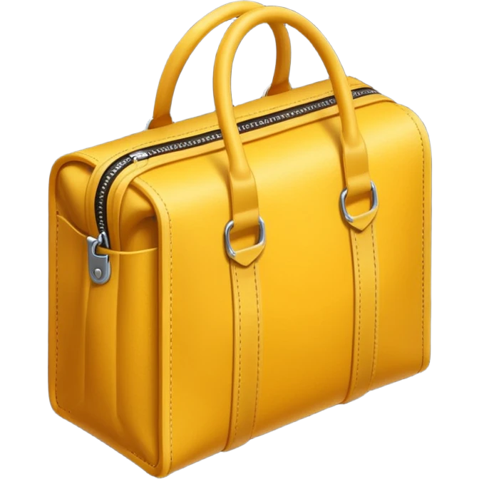 isometric yellow delivery bag emoji