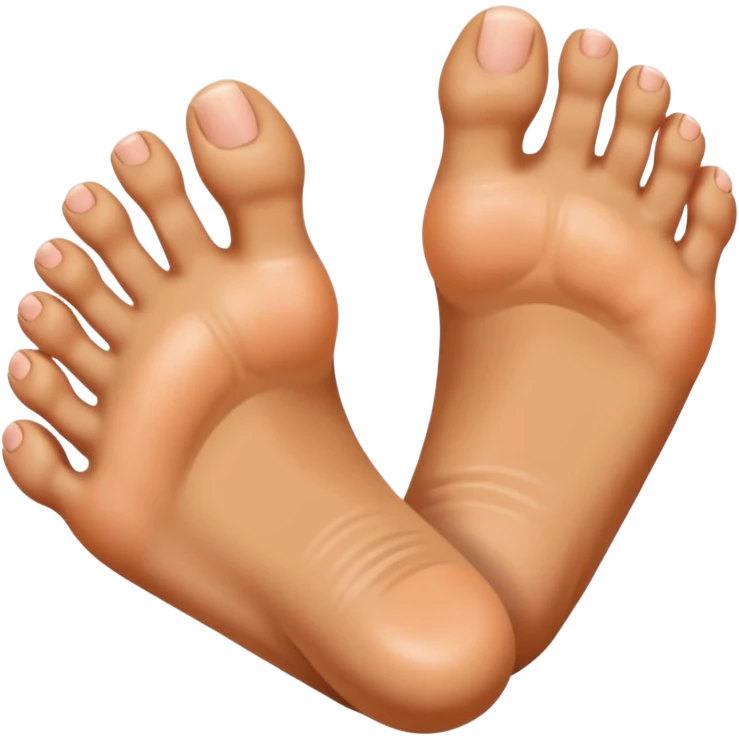 foot with 5 spreaded toes emoji