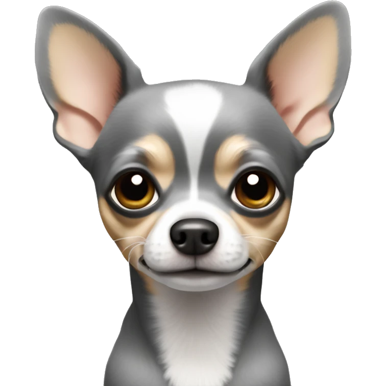 Grey ￼ chihuahua emoji