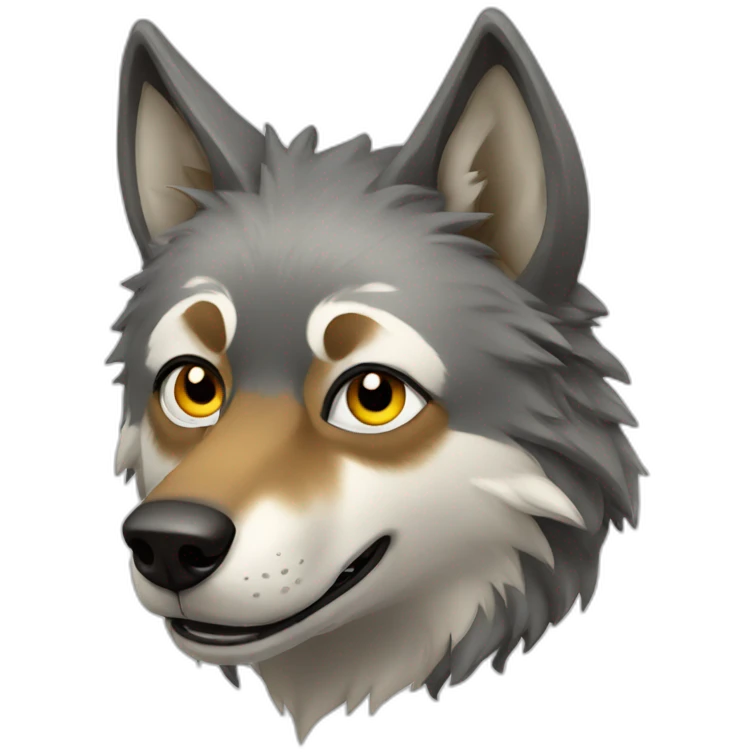 Funky Wolf emoji