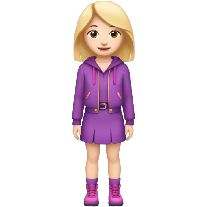 girl emoji , style , ugly outfit, full body emoji